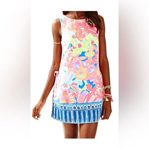 Lilly Pulitzer Pink and Blue Floral Dress